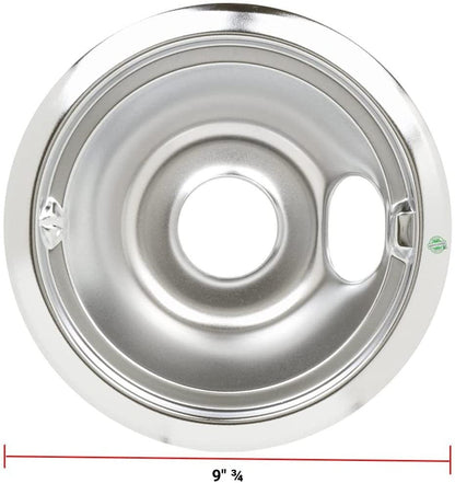 GLOB PRO SOLUTIONS AP6016814 EAP11750107 PS11750107 PD00002484 CKD1816 Range Burner Drip Bowl 9" ¾ diameter Approx. Replacement for and compatible with Maytag Whirlpool Jenn-Air KitchenAid Heavy DUTY