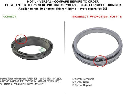GLOB PRO SOLUTIONS 8540952-3 CKD2813 Bellow compatible with Kenmore, Maytag, Whirlpool