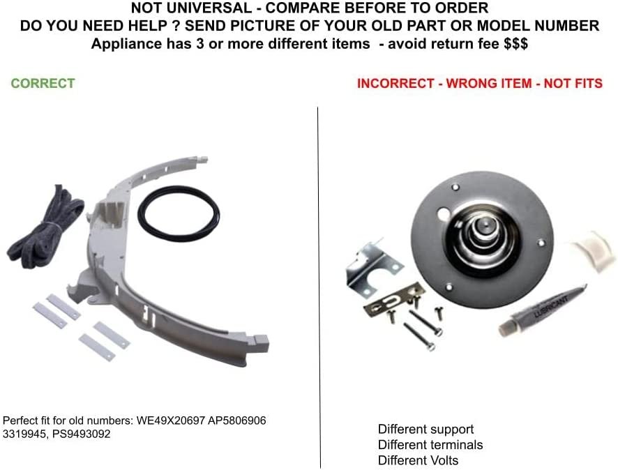 GLOB PRO SOLUTIONS AP5806906 EAP9493092 PS9493092 PD00025425 CKD2762 Bearing Kit compatible with GE, Hotpoint,