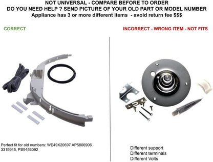 GLOB PRO SOLUTIONS AP5806906 EAP9493092 PS9493092 PD00025425 CKD2762 Bearing Kit compatible with GE, Hotpoint,