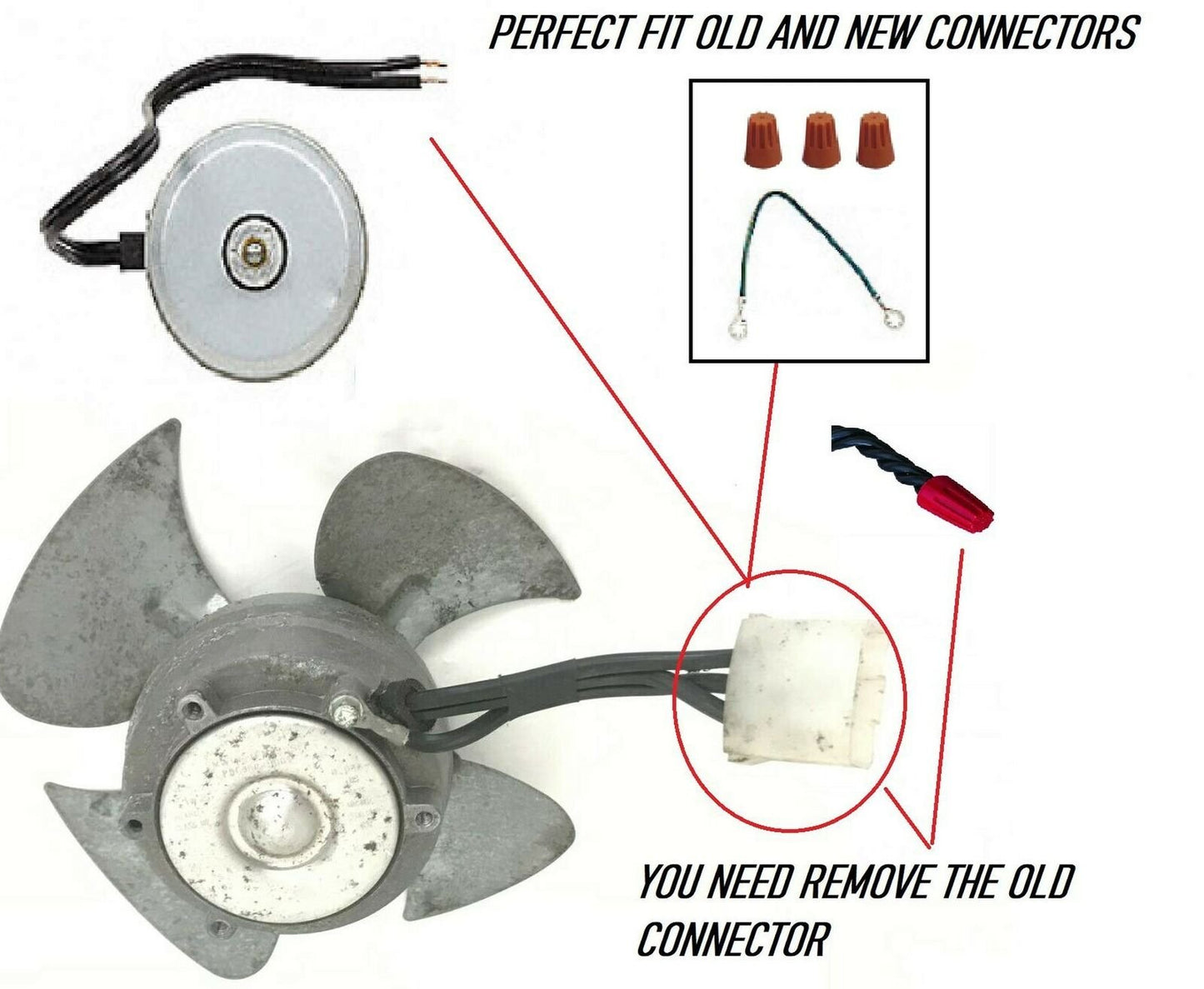 ReplacementParts - Refrigerator Condenser Fan Motor 5KSMSJAG, 5KSM81FFL0077