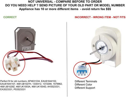 GLOB PRO SOLUTIONS 4681JK1004A 1519580 4681JK1004A CKD2733 Evaporator Fan Motor compatible with Kenmore, LG,