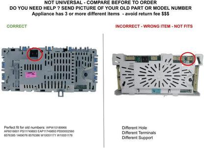 GLOB PRO SOLUTIONS 8576385 1469076 8576386 W10051171 W10051176 CKD4508 Motor Control Board
