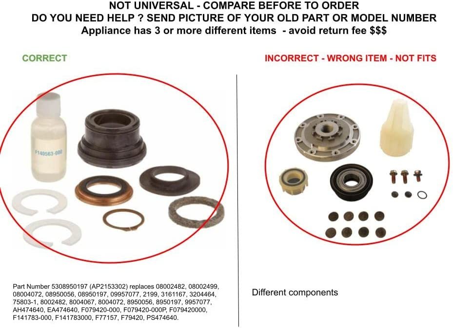 GLOB PRO SOLUTIONS 5308950197 CKD5219 Tub Seal Kit