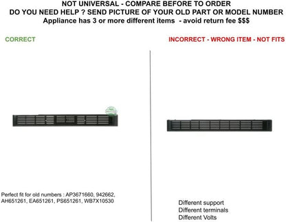 GLOB PRO SOLUTIONS AP3671660 PS651261 EAP651261 PD00001677 CKD3446 Vent Grille