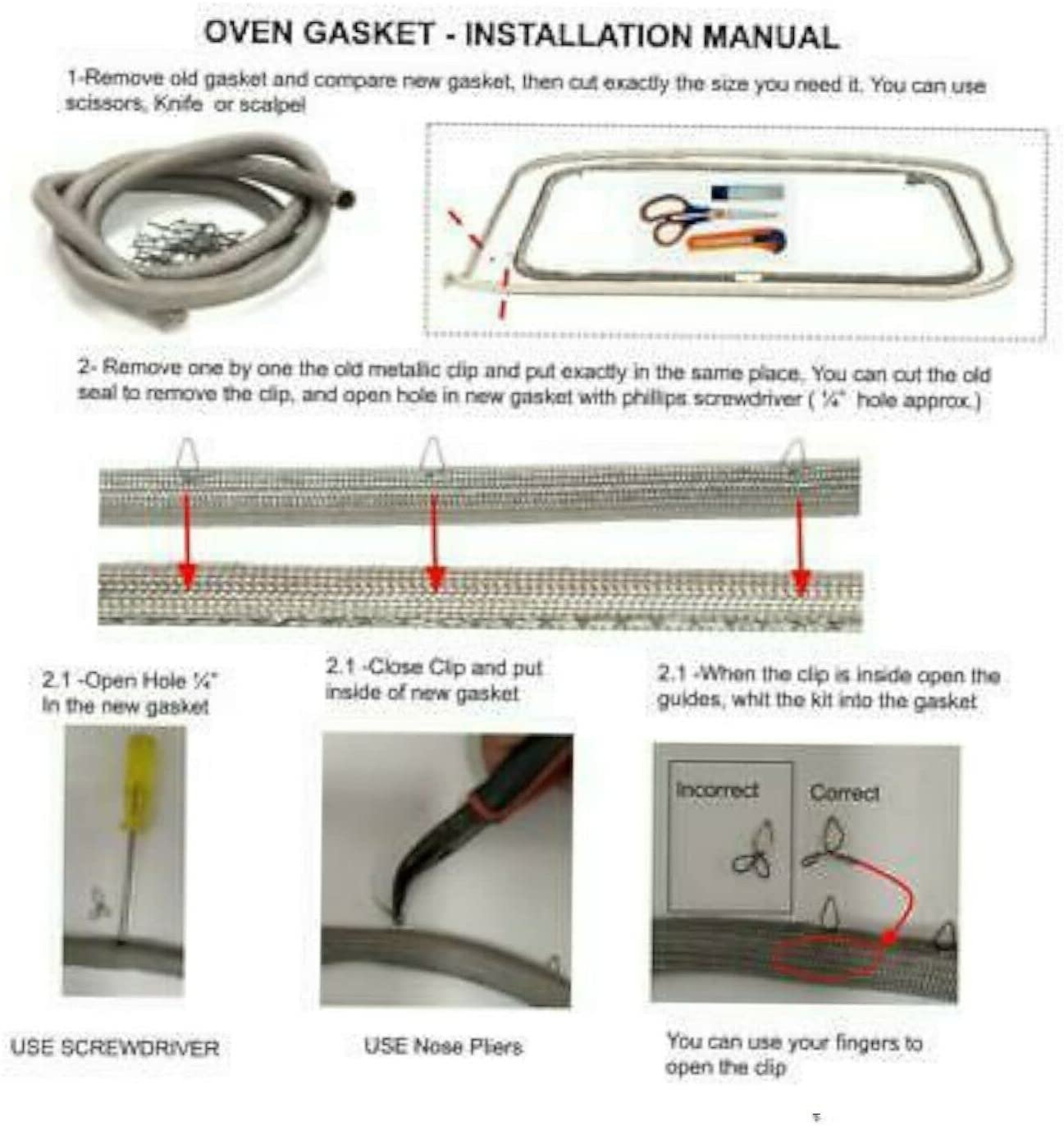 GlobPro 316405000 Range Oven Door Seal Replacement for and compatible with Frigidaire Kenmore Electrolux Heavy DUTY