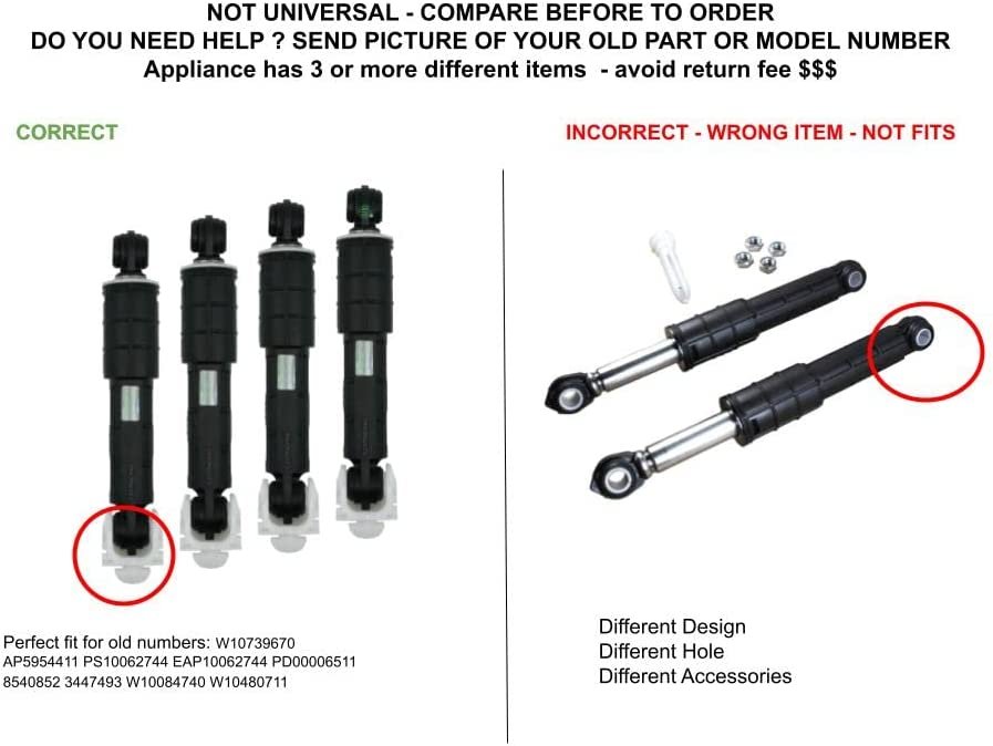 GLOB PRO SOLUTIONS W10739670 CKD5941 Shock Absorber Kit