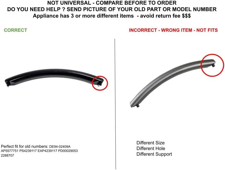 GLOB PRO SOLUTIONS 2288707 CKD5322 Door Handle Assembly - Black