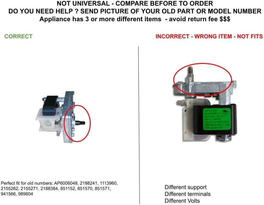GLOB PRO SOLUTIONS AP6006048 CKD3100 Ice Dispenser Motor
