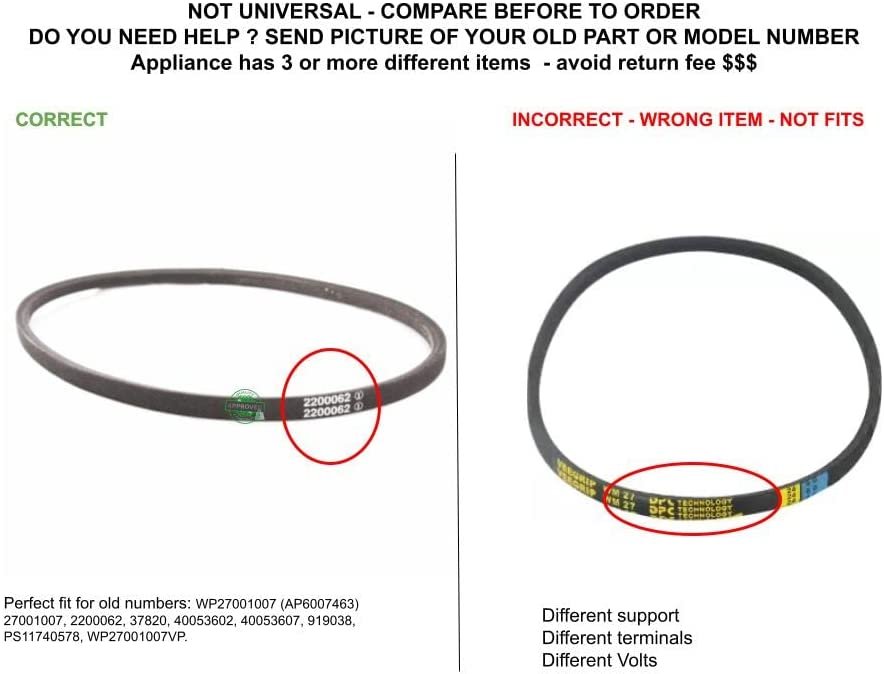 GLOB PRO SOLUTIONS 37820 919038 2200062 27001007 40053602 CKD4941 Drive Belt