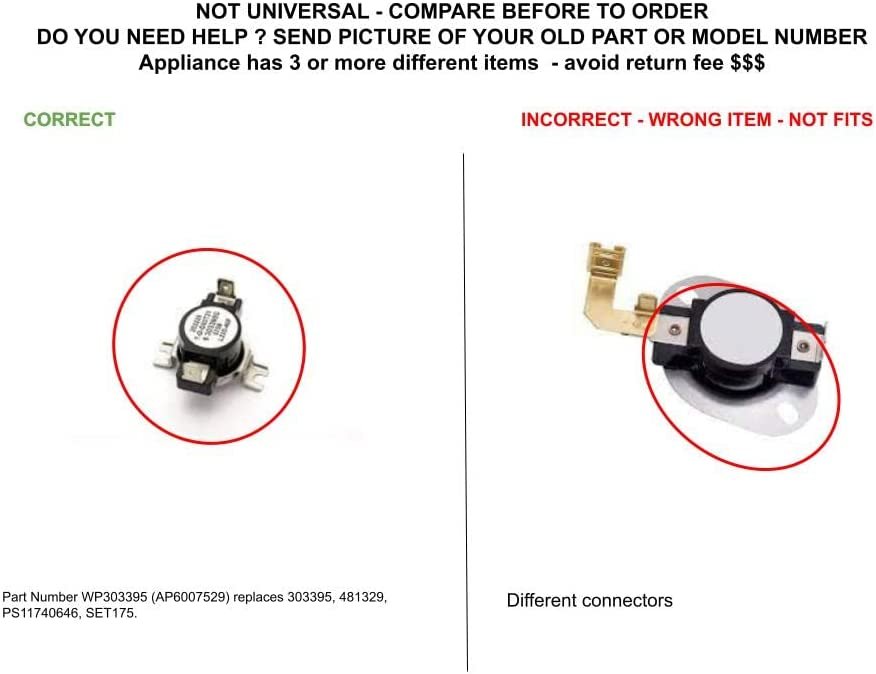 GLOB PRO SOLUTIONS 3033950 202225 T-O-D 60T21 CKD3623 High Limit Thermostat