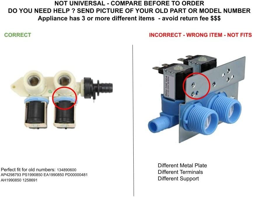 GLOB PRO SOLUTIONS AH1990850 1258691 CKD5334 Water Inlet Valve