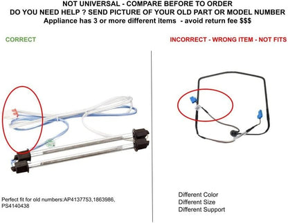 GLOB PRO SOLUTIONS AP4137753 PS4140438 EAP4140438 PD00006414 CKD2944 Defrost Heater Assembly compatible with Maytag, Samsung,