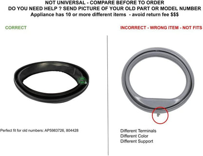 GLOB PRO SOLUTIONS 804428 CKD2803 Door Seal compatible with Alliance, Speed Queen,