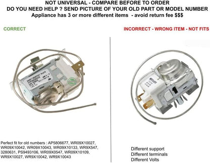 GLOB PRO SOLUTIONS 245D1262P001 3280631 WR09X0547 WR09X10027 WR09X10042 CKD3270 Temperature Control Thermostat