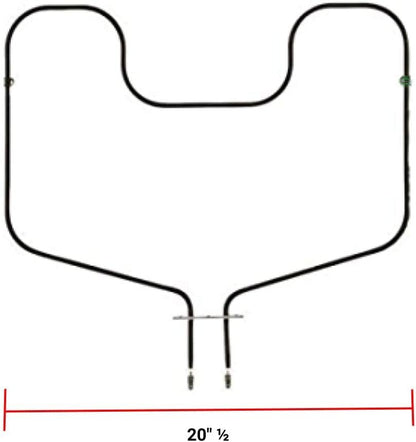 GLOB PRO SOLUTIONS 301444 4352784 4352785 4352824 CKD2718 Oven Bake Element 20" ½ Lentgh Approx. Replacement for and compatible with Roper Heavy DUTY