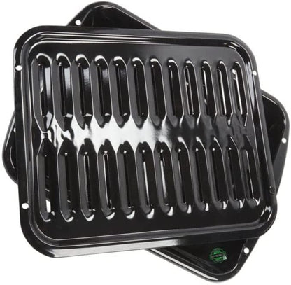 GLOB PRO SOLUTIONS 1430281 3147563 3147564 3147845 CKD1304 Range Broiler Pan Set 12" ½ length Approx. Replacement for and compatible with Maytag Amana KitchenAid Whirlpool Heavy DUTY
