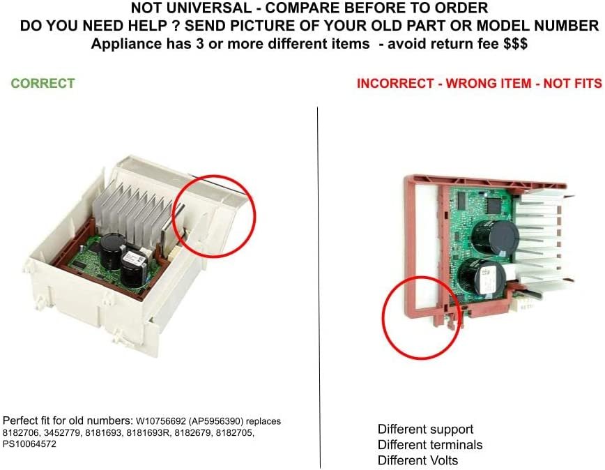 GLOB PRO SOLUTIONS AP5956390 EAP10064572 PS10064572 PD00006838 CKD3379 Motor Control Unit