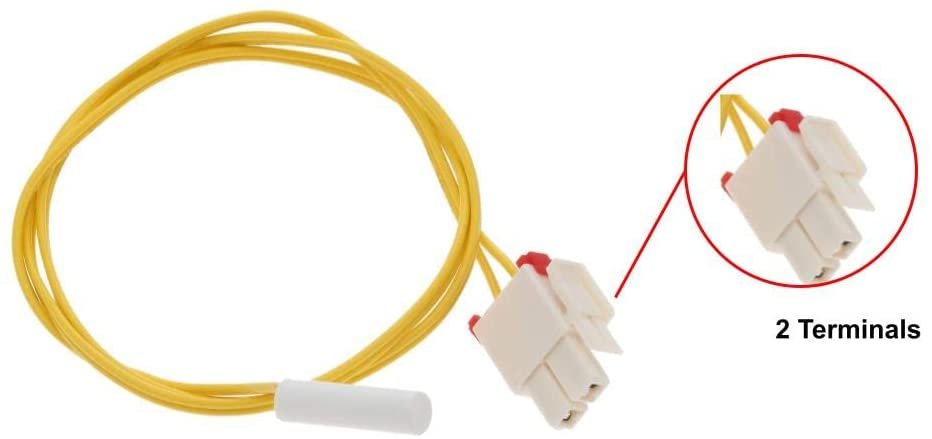GlobPro DA32-00006B 1515199 DA32-00006D DA32-00006L Fridge Temperature Sensor 2 terminals Replacement for and compatible with Samsung Heavy DUTY