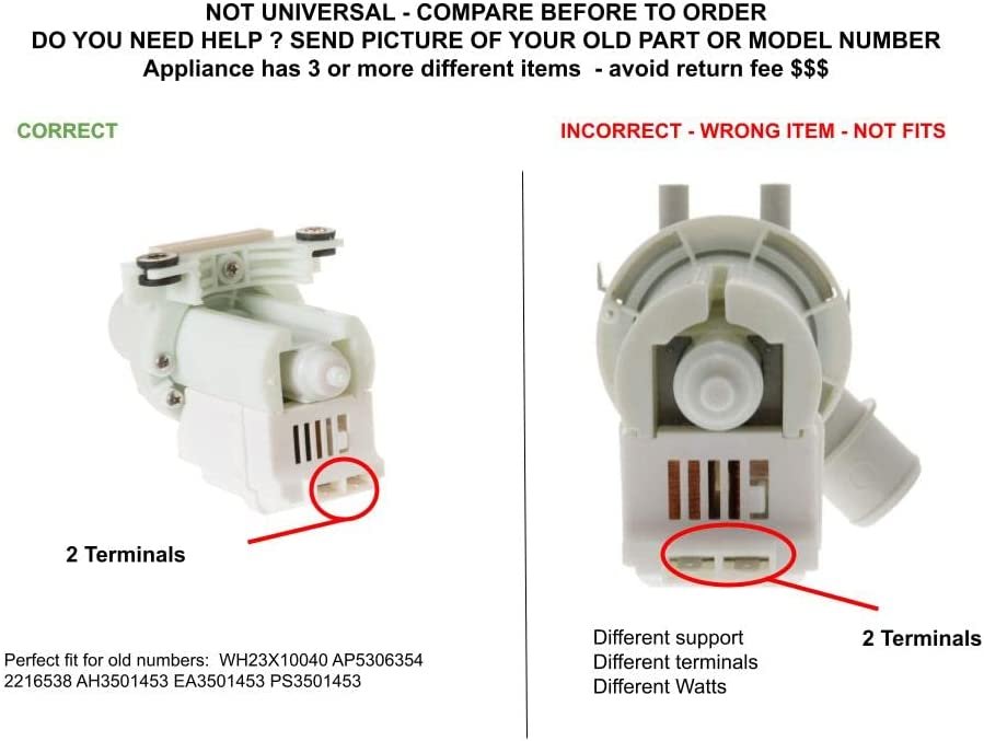 GLOB PRO SOLUTIONS 2216538 CKD3989 Drain Pump