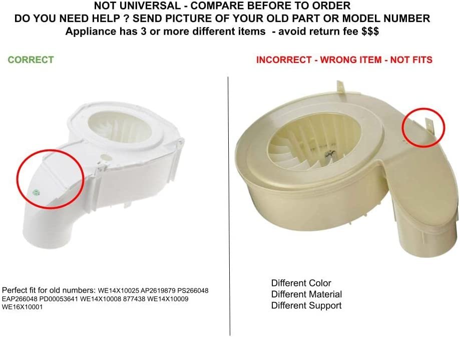 GLOB PRO SOLUTIONS WE14X10025 CKD4985 Blower Housing Kit