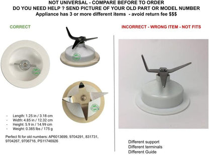 GLOB PRO SOLUTIONS WP9704291 CKD3567 Dome & Blade Assembly