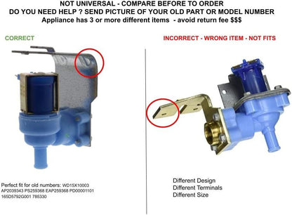GLOB PRO SOLUTIONS WD15X10003 CKD5984 Water Inlet Valve