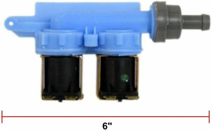 GLOB PRO SOLUTIONS 8181694 906483 WP8181694VP CKD2329 Washer Water Inlet Valve 6" Length Approx. Replacement for and compatible with Whirlpool Kenmore KitchenAid Heavy DUTY