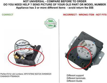 GLOB PRO SOLUTIONS 131905500 Dryer Timer Replacement for and compatible with Heavy DUTY