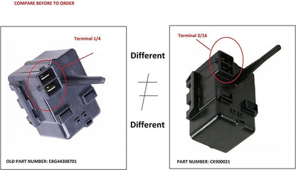 GlobPro 51360411 Fridge Relay terminal 1/4 Replacement for and compatible with LG Heavy DUTY