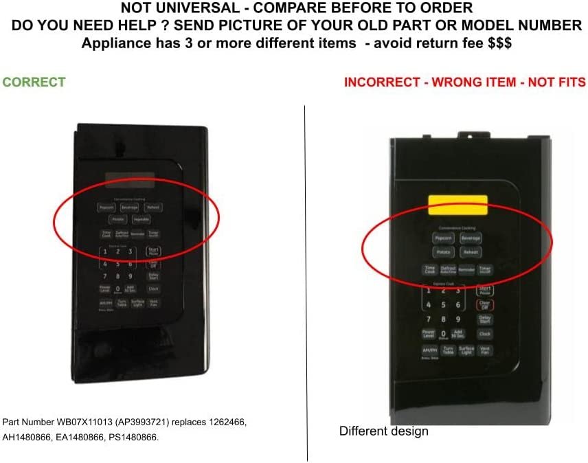 GLOB PRO SOLUTIONS AP3993721 AH1480866 EA1480866 PS1480866 CKD4784 Control Panel Assembly