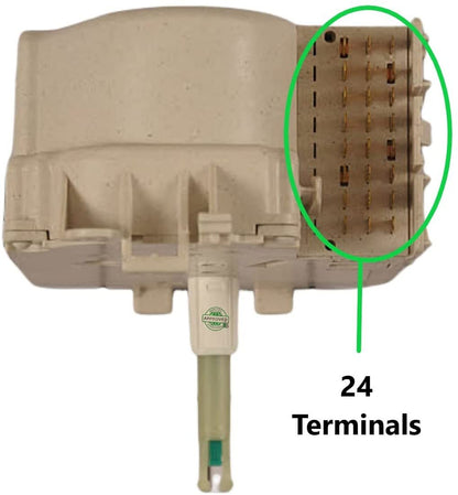 GlobPro WP21002232 Washer Timer 6" ¼ length Approx. 24" terminals Replacement for and compatible with Maytag Heavy DUTY