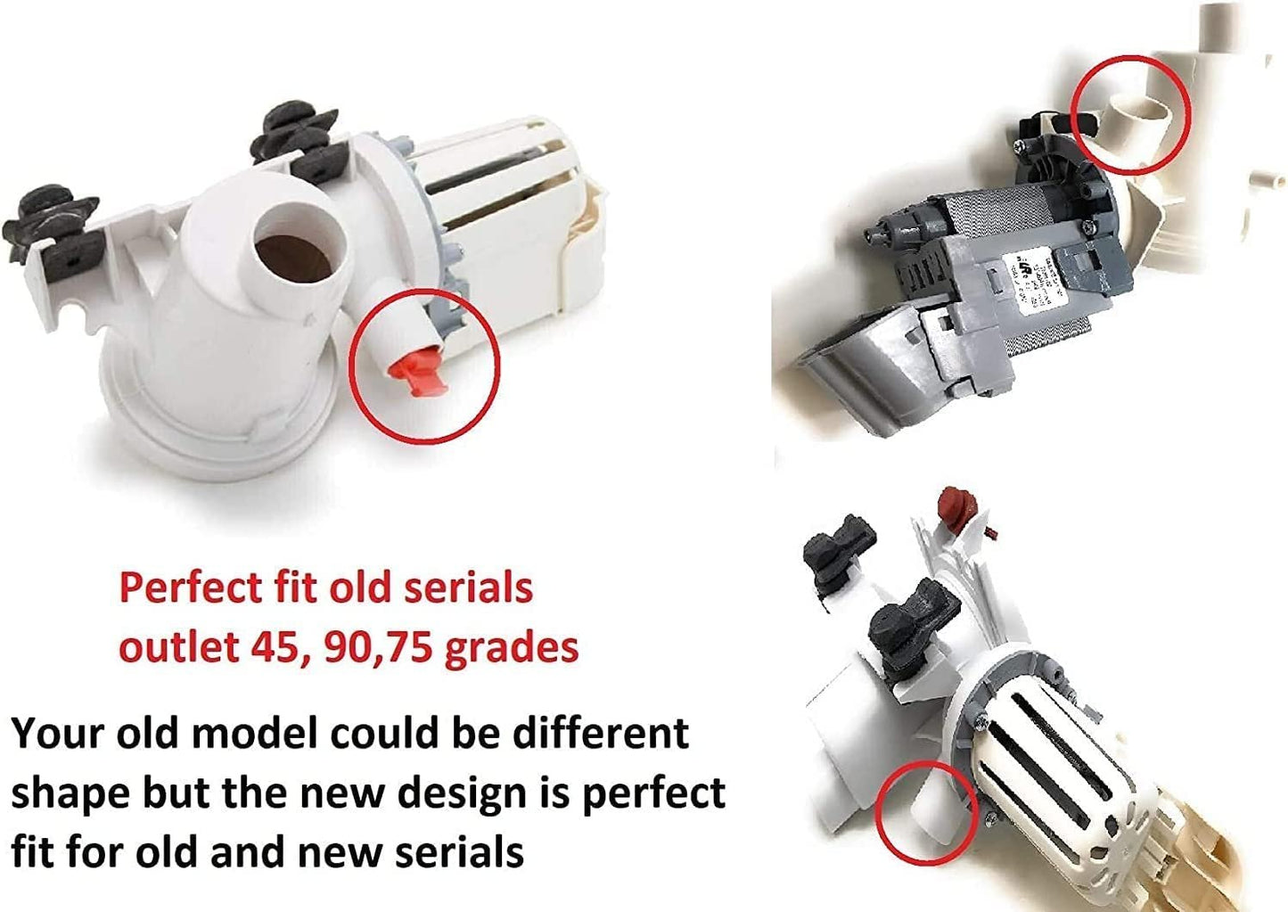 GLOB PRO SOLUTIONS AP6022536 EAP11755869 PS11755869 PD00029354 CKD2151 Washer Front Load Water Drain Pump Replacement for and compatible with Whirlpool Heavy DUTY