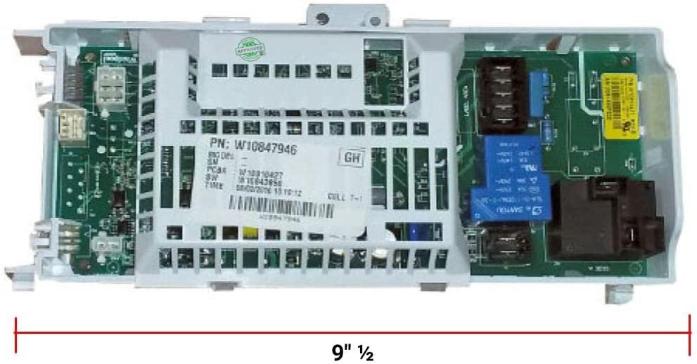 GLOB PRO SOLUTIONS W10810427 CKD1357 Dryer Control Board Fit old #s w10810427 REV B Fits A/C/D/E/F/G/H/IJ W10847946 Replacement for and compatible with Heavy DUTY