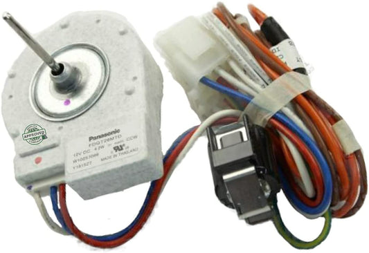 GlobPro W10119239 W10119249 W10162809 W10257095 Fridge Evaporator Fan Motor 4 terminals 1" ¾ shaft length Approx. Replacement for and compatible with Maytag Heavy DUTY