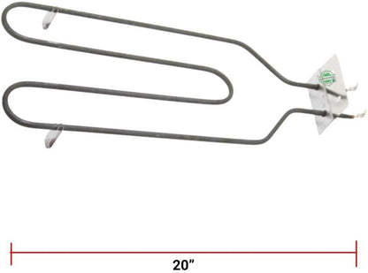 GLOB PRO SOLUTIONS 8014185 318255200 8014185 318110600 CKD1297 Range Element Bake 20" Length Approx. Replacement for and compatible with Frigidaire Kenmore Heavy DUTY