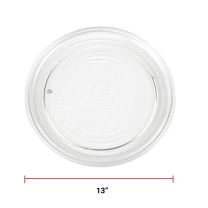 GlobPro AP3771706 PS979554 EAP979554 PD00000736 Microwave Glass Turntable Tray 13" Diameter Approx. Replacement for and Compatible with Frigidaire Heavy Duty