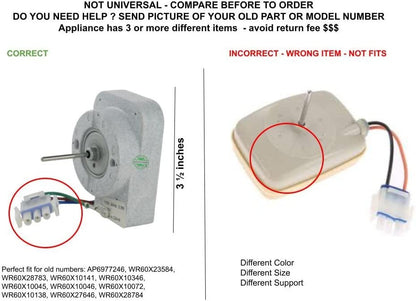 GLOB PRO SOLUTIONS WR60X10045 4959523 WR60X10046 WR60X10072 CKD3511 Evaporator Fan Motor