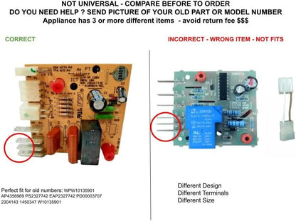 GLOB PRO SOLUTIONS AP4356969 PS2327742 EAP2327742 PD00003707 CKD6036 Defrost Control Board