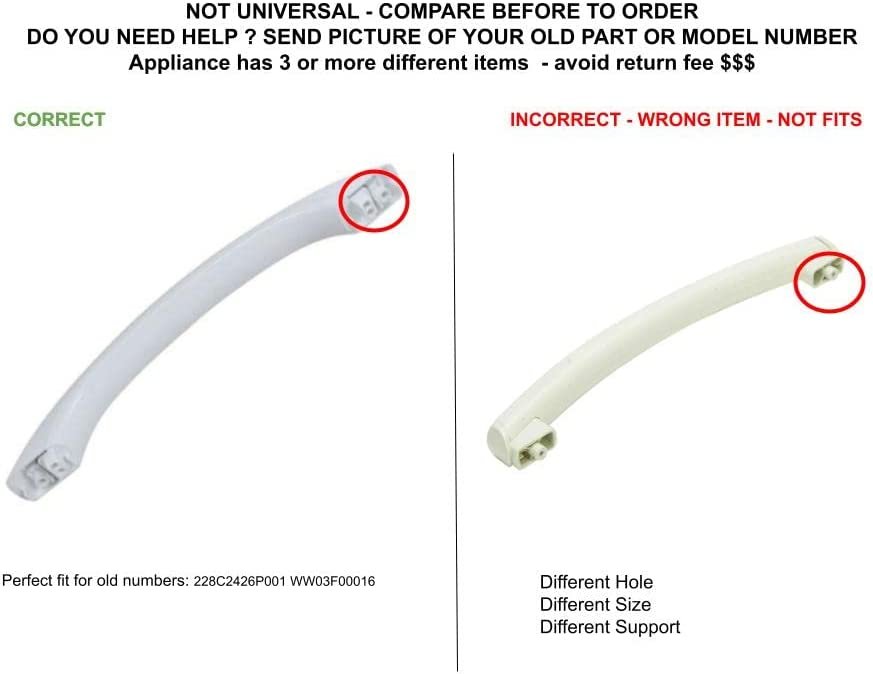 GLOB PRO SOLUTIONS WB15X10084 769529 CKD4470 Door Handle (White)