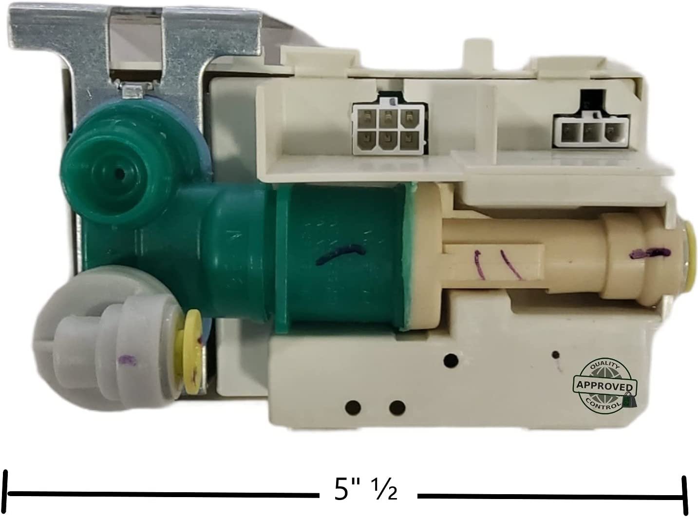 GlobPro PD00004834 EAP11750553 AP6017258 PS11750553 Ice Maker Water Inlet Valve 5" ½ length Approx. Replacement for and compatible with KitchenAid Whirlpool Maytag Kenmore Heavy DUTY