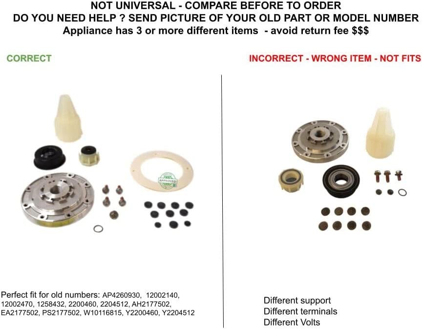 GLOB PRO SOLUTIONS W10116791 CKD2987 Tub Seal and Bearing Kit