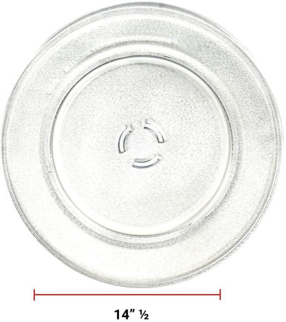 GlobPro AP5985081 PS11723131 EAP11723131 PD00023817 Microwave Glass Cooking Tray 14" ½ Length Approx. Replacement for and Compatible with KitchenAid Maytag Jenn-Air Whirlpool Heavy Duty