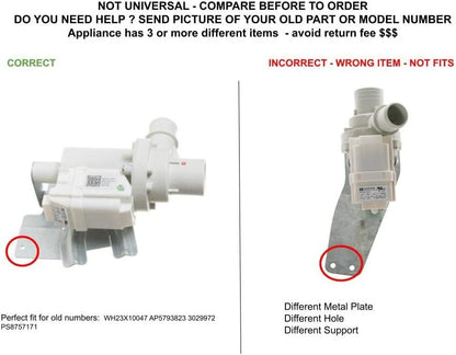 GLOB PRO SOLUTIONS WH23X10047 CKD4014 Drain Pump Assembly