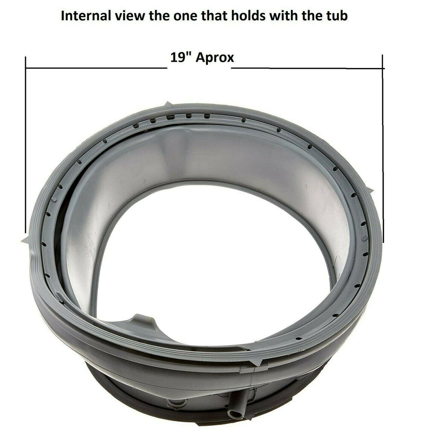 Global Solutions - 134515300 Washer Door Boot gasket Seal 19" Fits PS1148773 ...