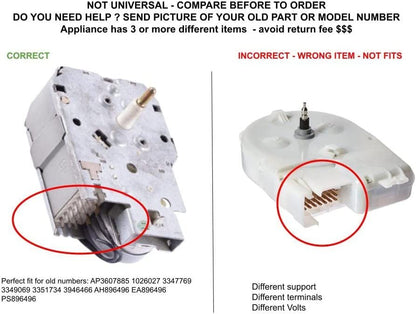 GLOB PRO SOLUTIONS 285952 Washing Machine Timer Replacement for and compatible with Heavy DUTY