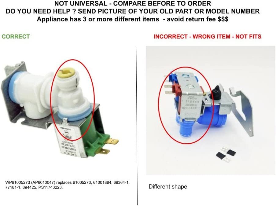 GLOB PRO SOLUTIONS 61001884 894425 61005273 69364-1 77181-1 CKD3755 Water Inlet Valve