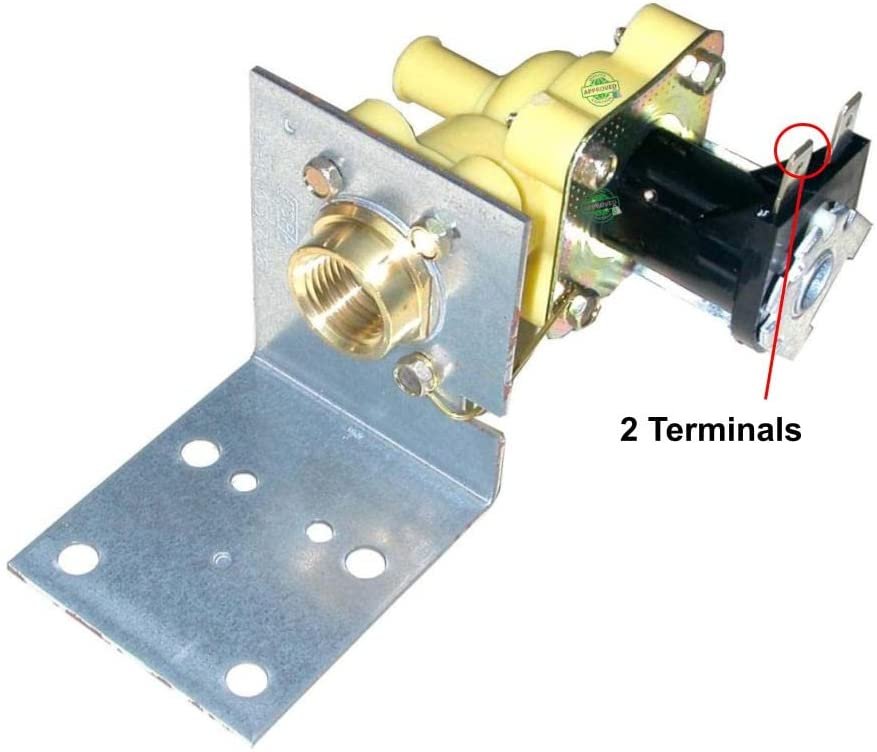 GLOB PRO SOLUTIONS 12019 2682 3369074 3369868 CKD1865 Diswasher Water Inlet Valve 5" ¼ Length Approx. Replacement for and compatible with Whirlpool Roper Kenmore Heavy DUTY