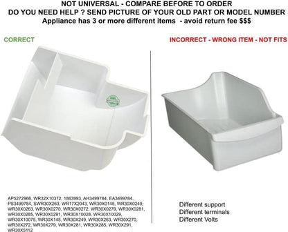 GLOB PRO SOLUTIONS AP5272966 PS3499784 EAP3499784 PD00030376 CKD5540 Ice Bucket Assembly White