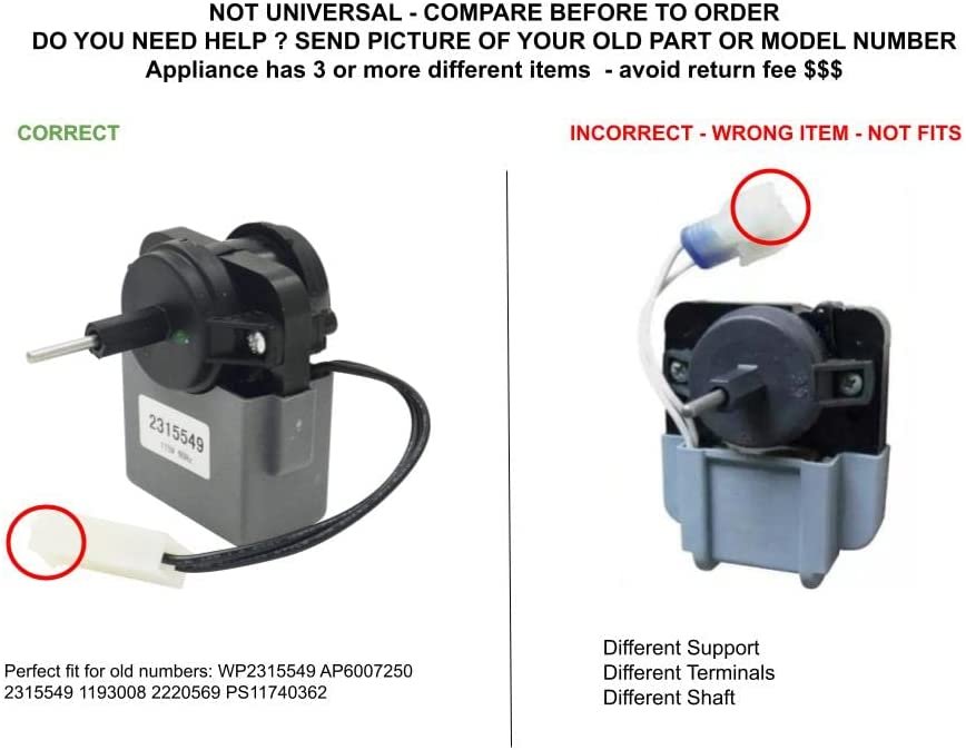 GLOB PRO SOLUTIONS AP6007250 PS11740362 EAP11740362 PD00002704 CKD4258 Evaporator Fan Motor